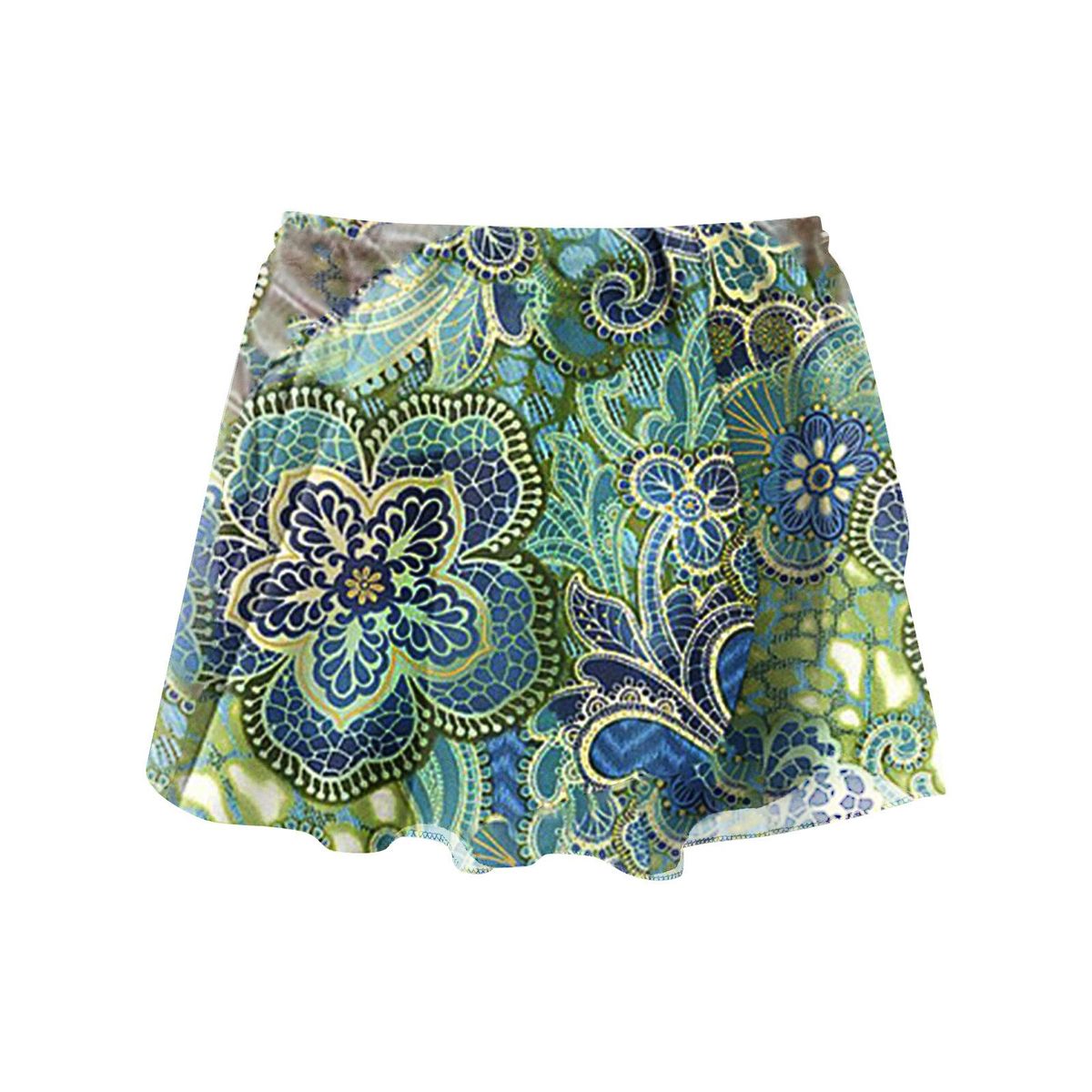 Bohemian Floral Print Sports Tennis Shorts Women's Skort Lightweight Skirt For Running Tennis Golf Workout Sports Fitness Skirt