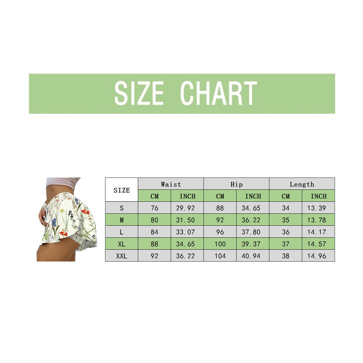 Bohemian Floral Print Sports Tennis Shorts Women's Skort Lightweight Skirt For Running Tennis Golf Workout Sports Fitness Skirt