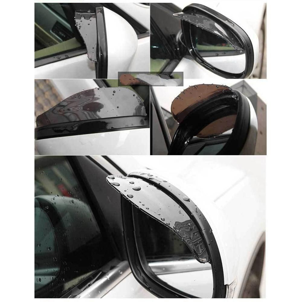 2Pcs Universal Car Rearview Mirror Rain Eyebrow Auto Car
