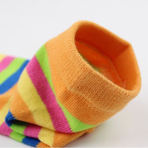 Womens Five Fingers Toe Socks Cotton Socks Casual Rainbow Socks (6 Pairs)