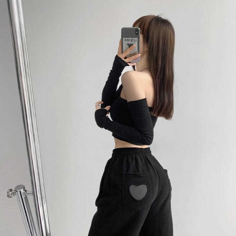 (white With Sleeve)Streetwear  Women Camis Tube Summer Skinny Crop Fashion Harajuku Removable Sleeve Feminine Hip-hop Hot Girls Club Party Jazz WEF