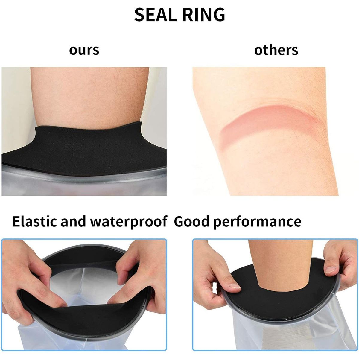 Waterproof Cast Cover Leg for Adult Ankle Shower Bath Watertight Foot