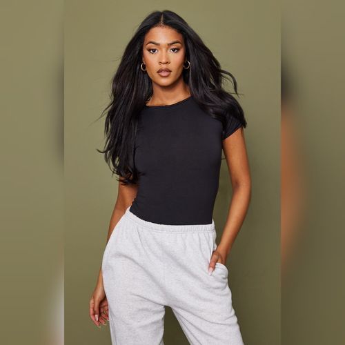 Short Sleeve Bodysuit - Black
