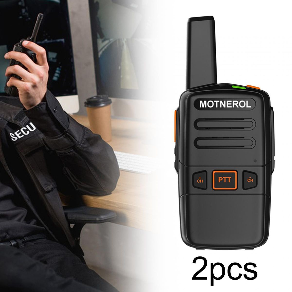 Rechargeable Handheld Radio For Hiking 2 Sets
