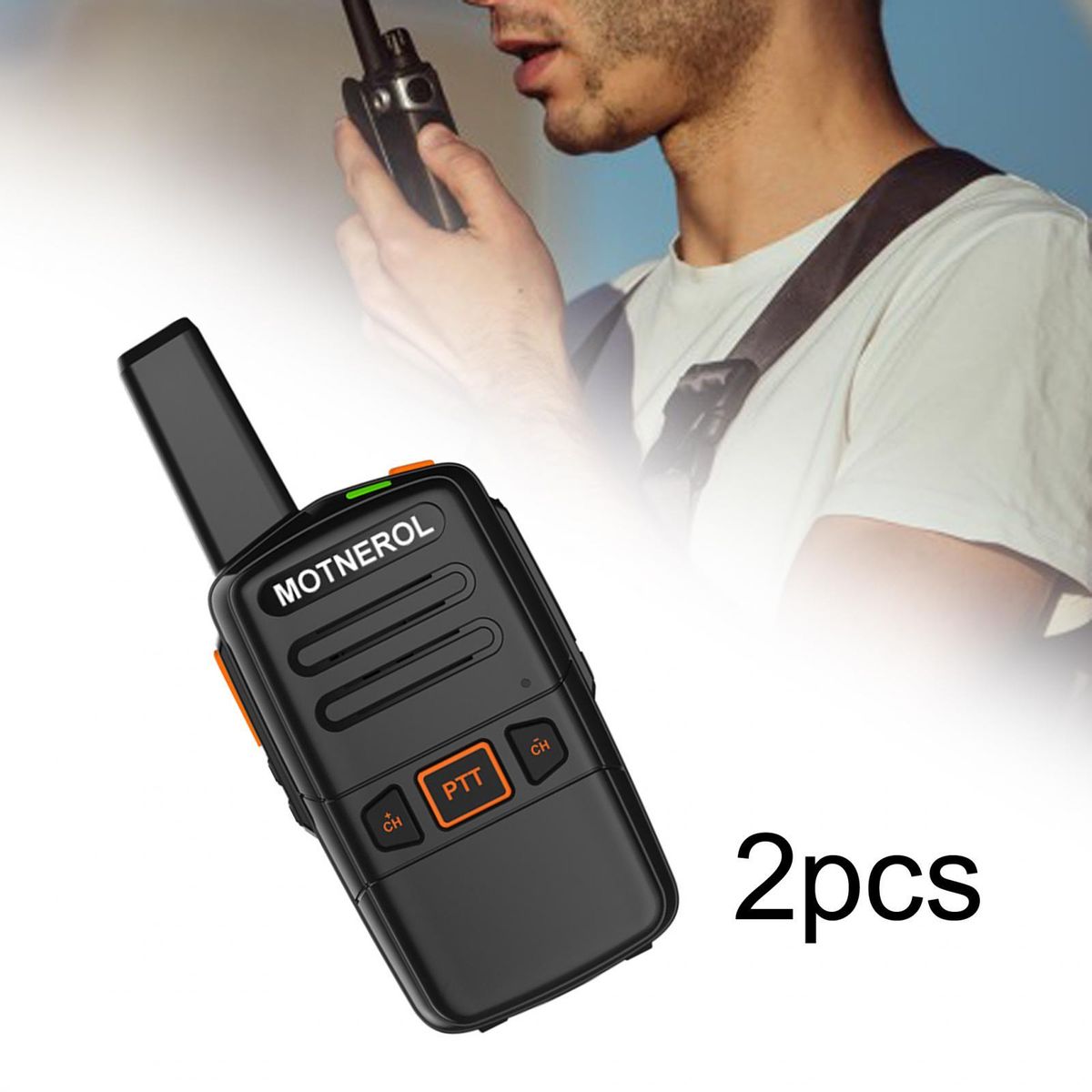 Rechargeable Handheld Radio For Hiking 2 Sets