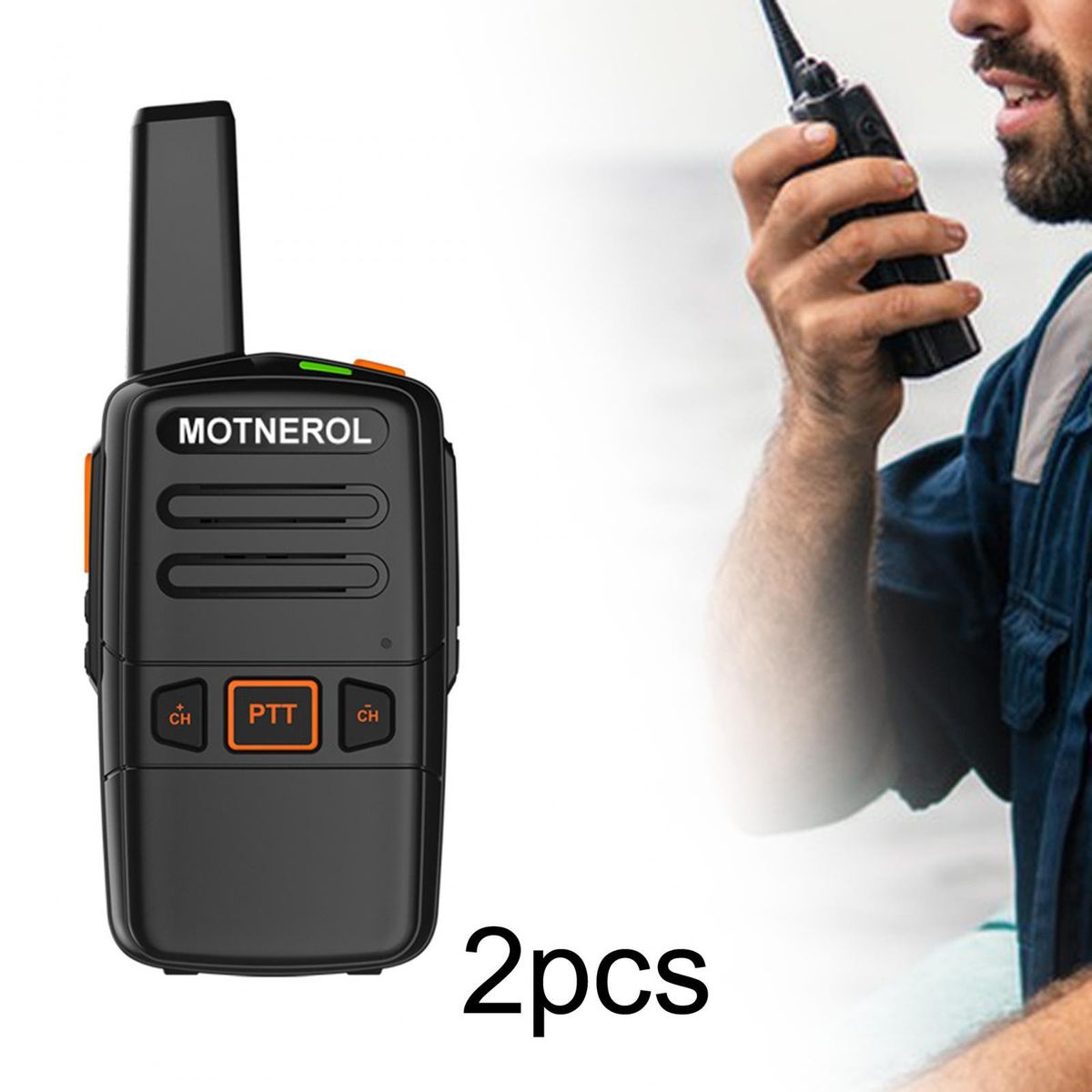 Rechargeable Handheld Radio For Hiking 2 Sets