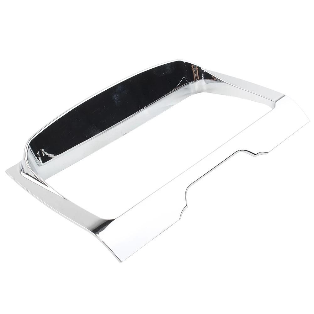 Radio Trim Bezel for-Harley Street Glide Ultra Limited 2014-Up Center Stereo Accent Cover Dashboard Frame,Chrome