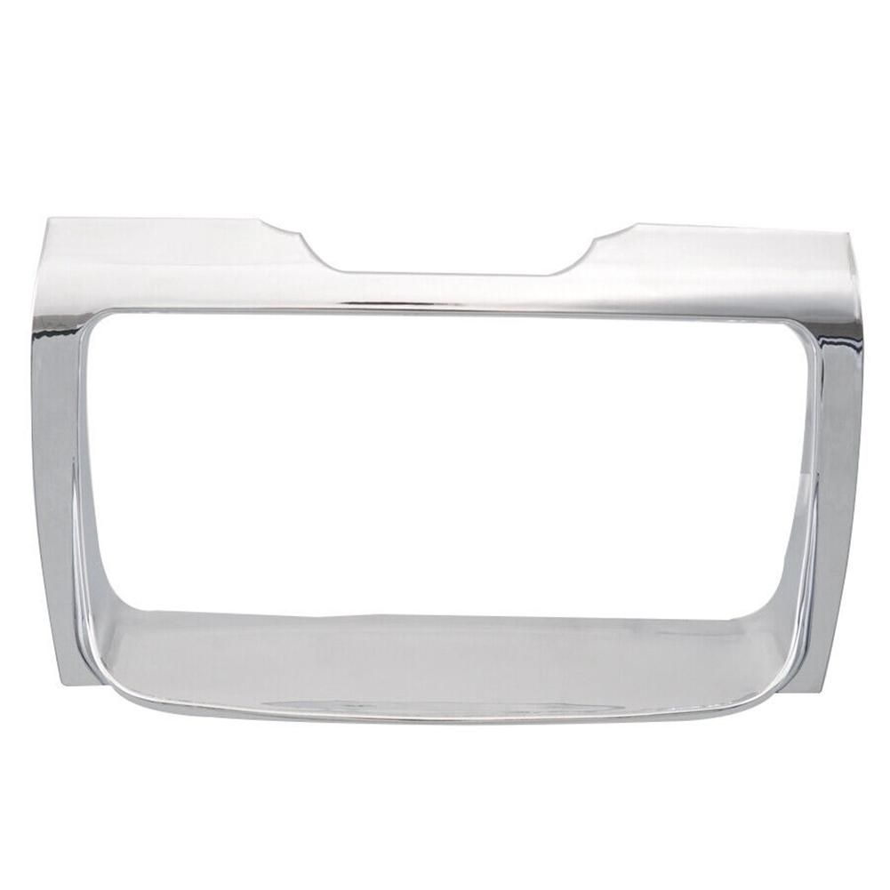 Radio Trim Bezel for-Harley Street Glide Ultra Limited 2014-Up Center Stereo Accent Cover Dashboard Frame,Chrome