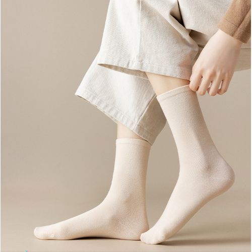6 Pairs Women's Summer Thin Cotton High Socks
