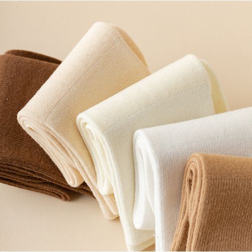 6 Pairs Women's Summer Thin Cotton High Socks