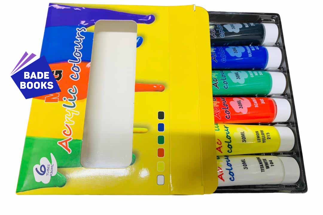 Acrylic Paint (30 ML 6 Colours) High Quality