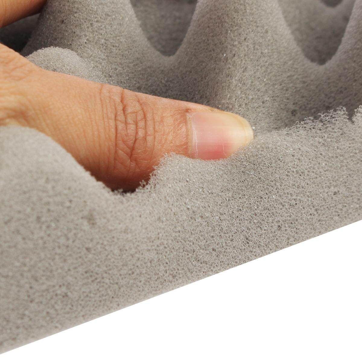 30x30x5cm Acoustic Soundproof Sound Flame Retardant Egg Crate Studio Foam Sponge Grey