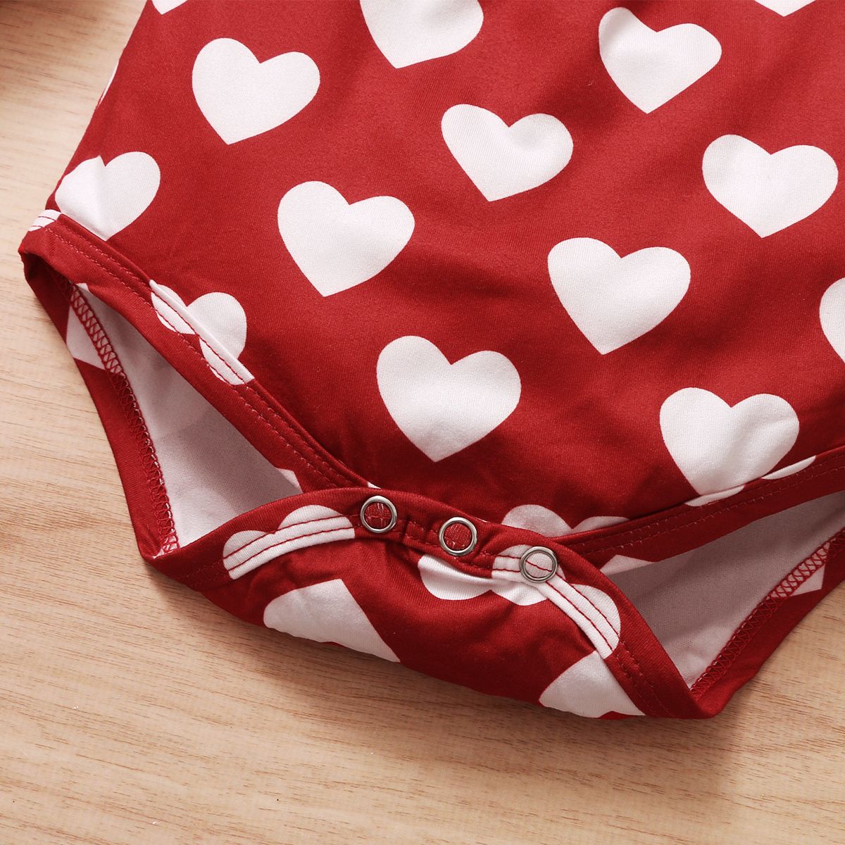 Baby Girls Summer Clothing Set Cute Hearts Design Bodysuit Tutu Skirt