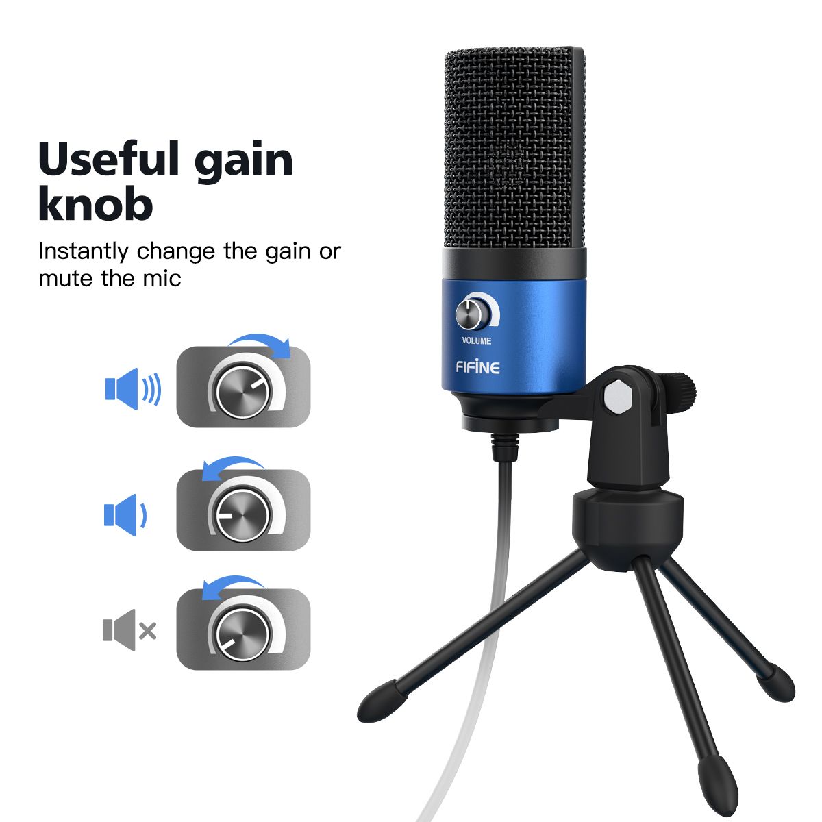 Metal USB Microphones Recording MIC For Laptop Win Cardioid