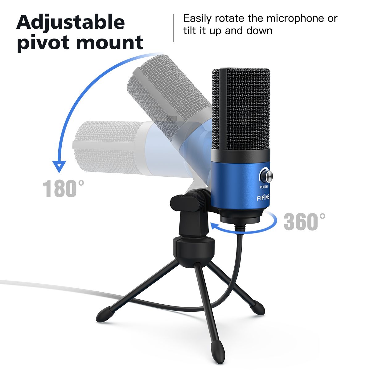 Metal USB Microphones Recording MIC For Laptop Win Cardioid