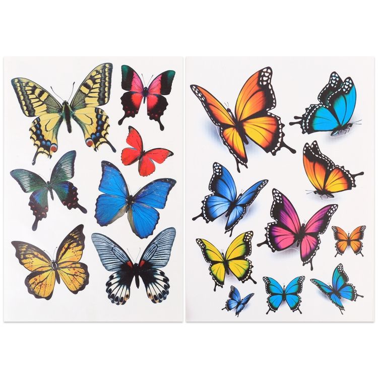 7 PCS Erfly Shape Plastic Car Free Sticker