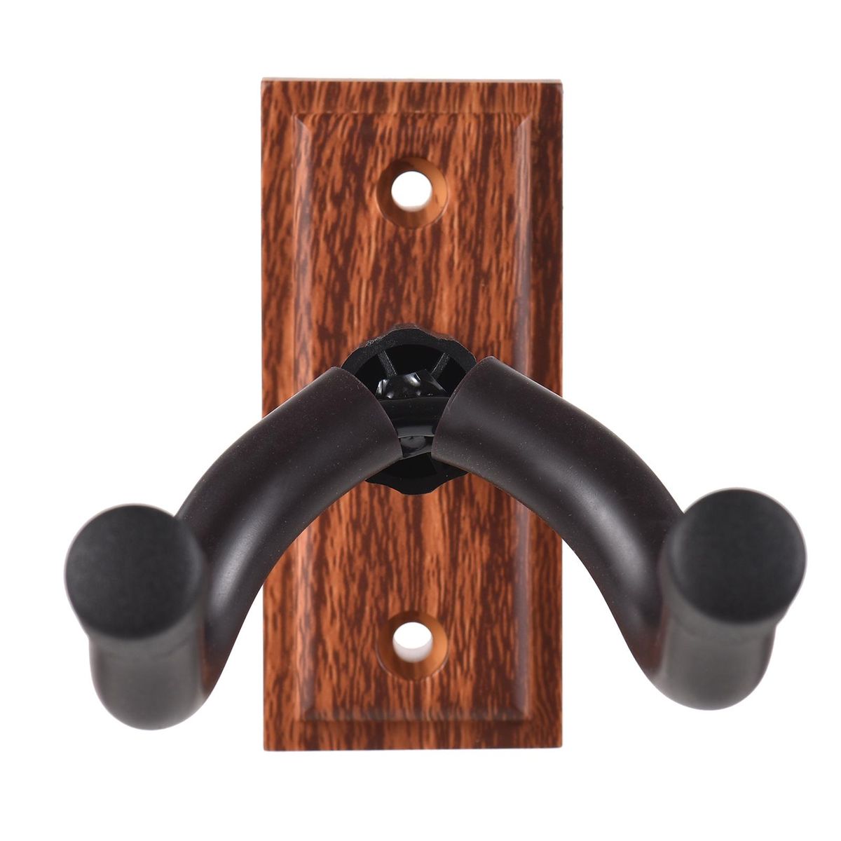 Guitar Wall Mount Hanger Hook Guitar Wall Hook Hanger Solid Sturdy Black Metal Holder Hanger Multifunction Hanger for All Size Acoustic Electric Bass Guitars