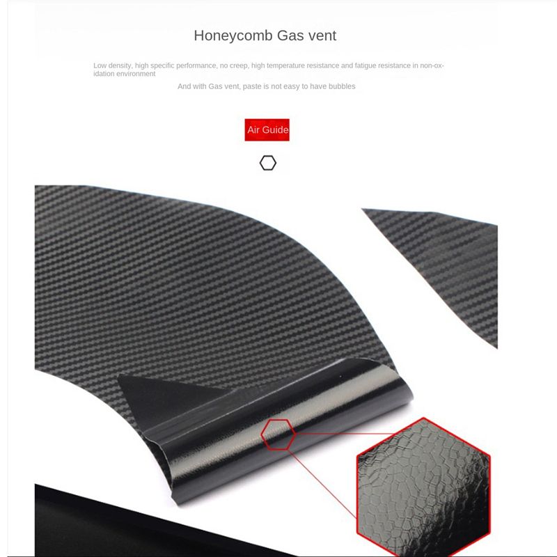 4Pcs Door Handle Stickers, Carbon Fiber Cup Guards,