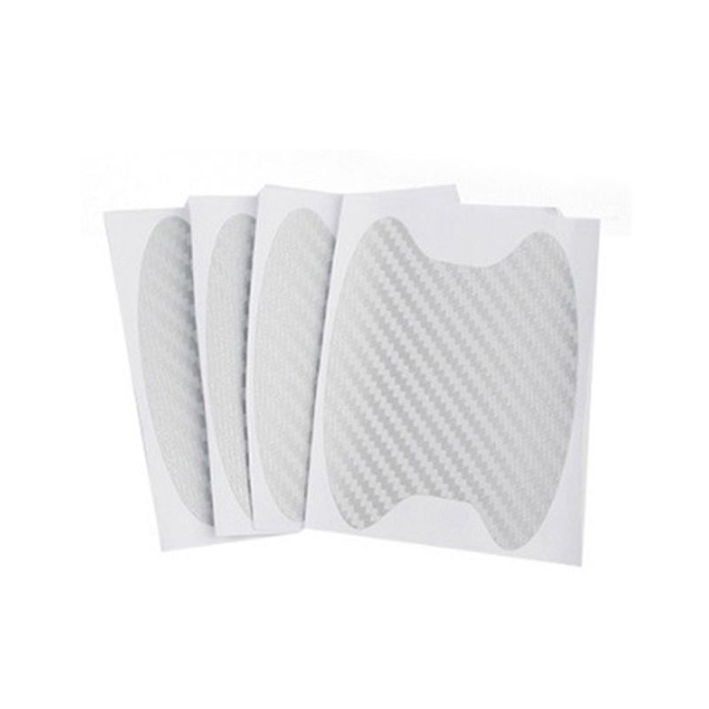 4Pcs Door Handle Stickers, Carbon Fiber Cup Guards,