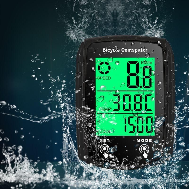 Bicycle Computer Wired GPS Bike Stopwatch Waterproof Cycling Night Vision Stopwatch Speedometer Odometer Riding Accessories
