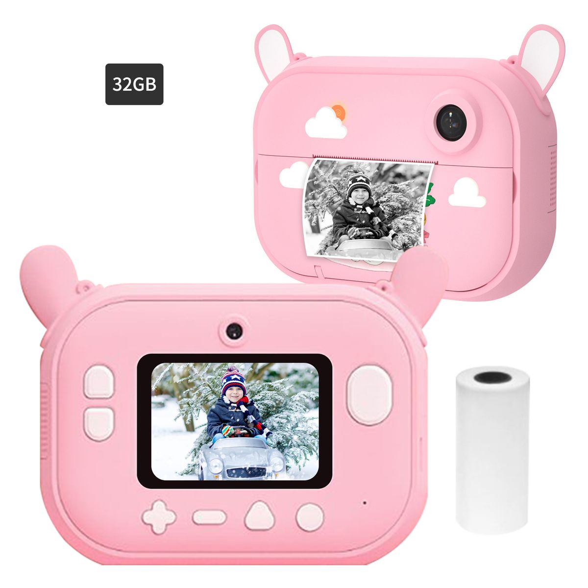 1080P HD Mini Kids Camera Portable Digital Instant Camera