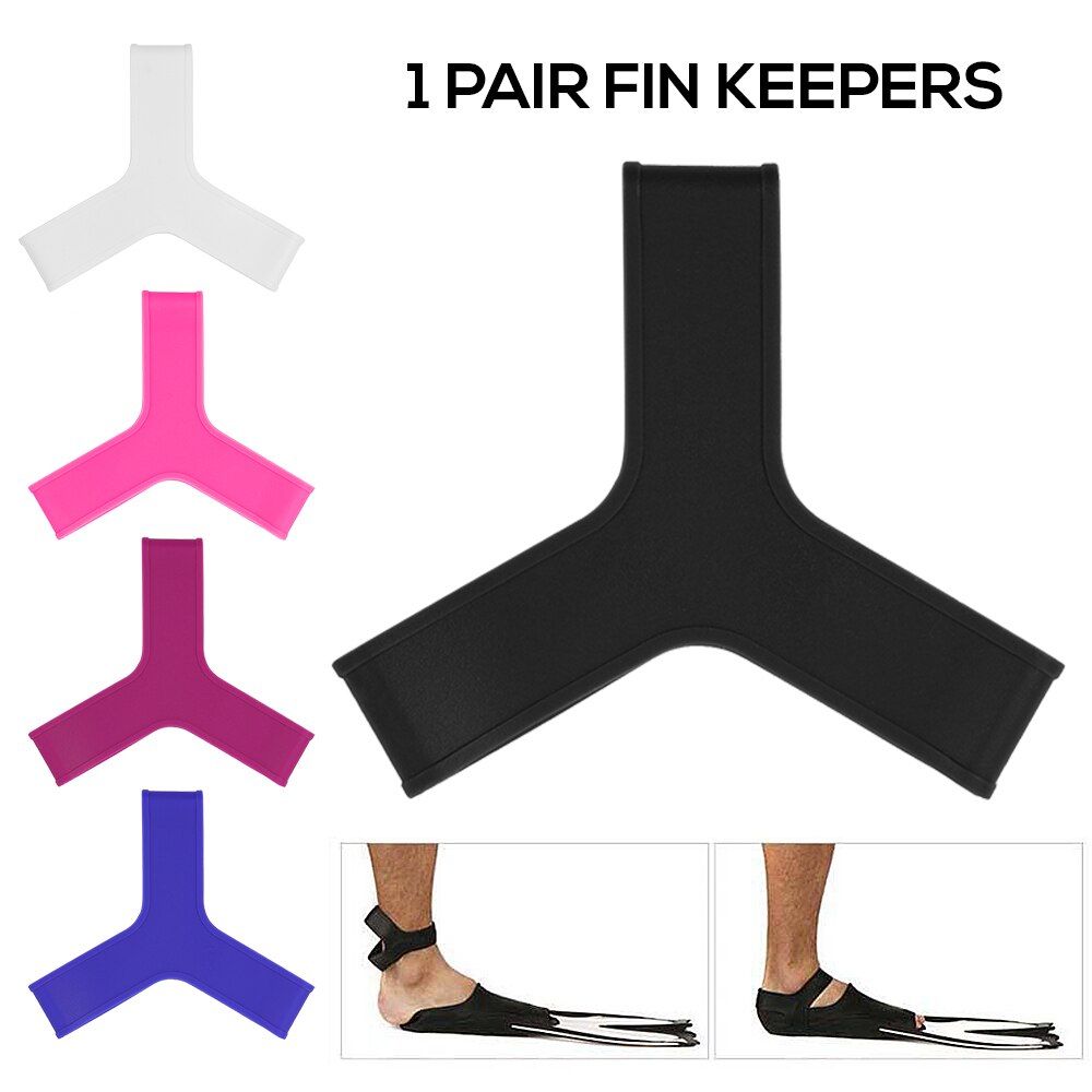 1 Pair High Elastic Foot Flippers Fin Keeper Silicone Scuba