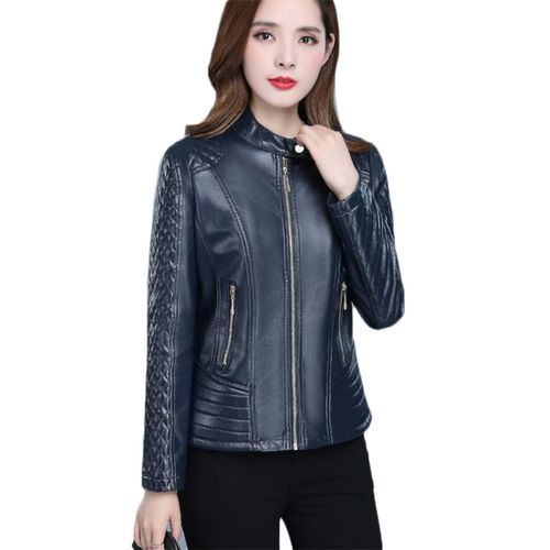 Faux Leather Coat Women  XL-6XL Plus Size Leather Jacket