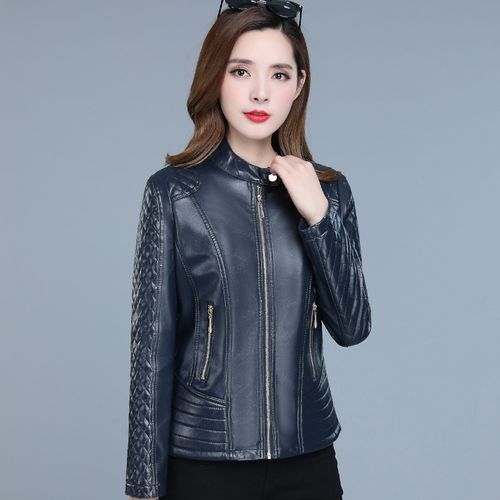 Faux Leather Coat Women  XL-6XL Plus Size Leather Jacket
