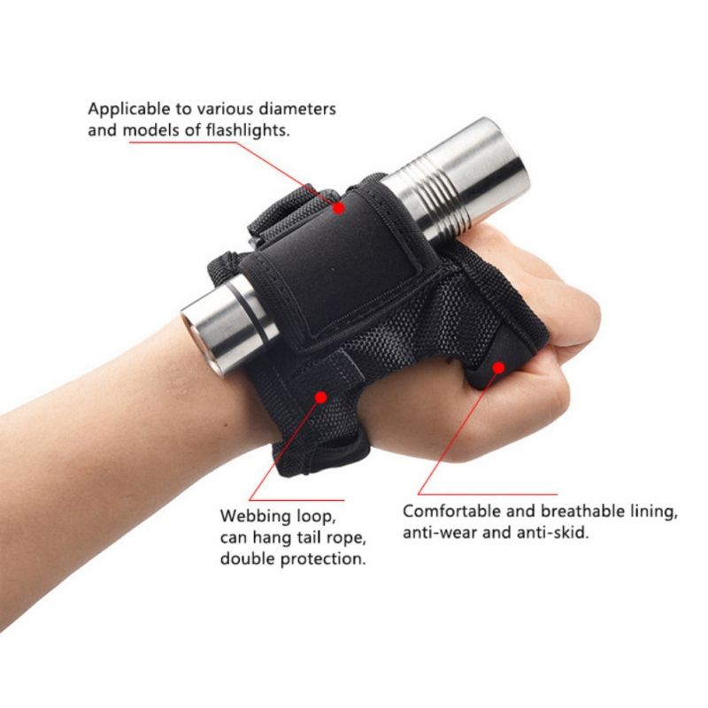 1pc Underwater Scuba Diving Dive Led Torch Flashlight Hand