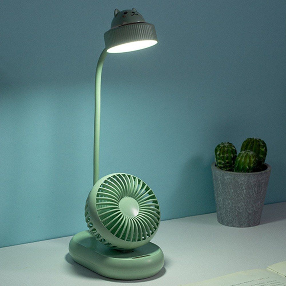 Multifunctional Desk Lamp Fan Adjustable Eye Care LED Table
