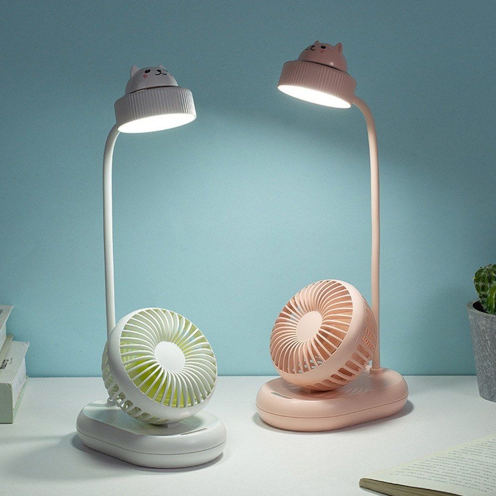 Multifunctional Desk Lamp Fan Adjustable Eye Care LED Table