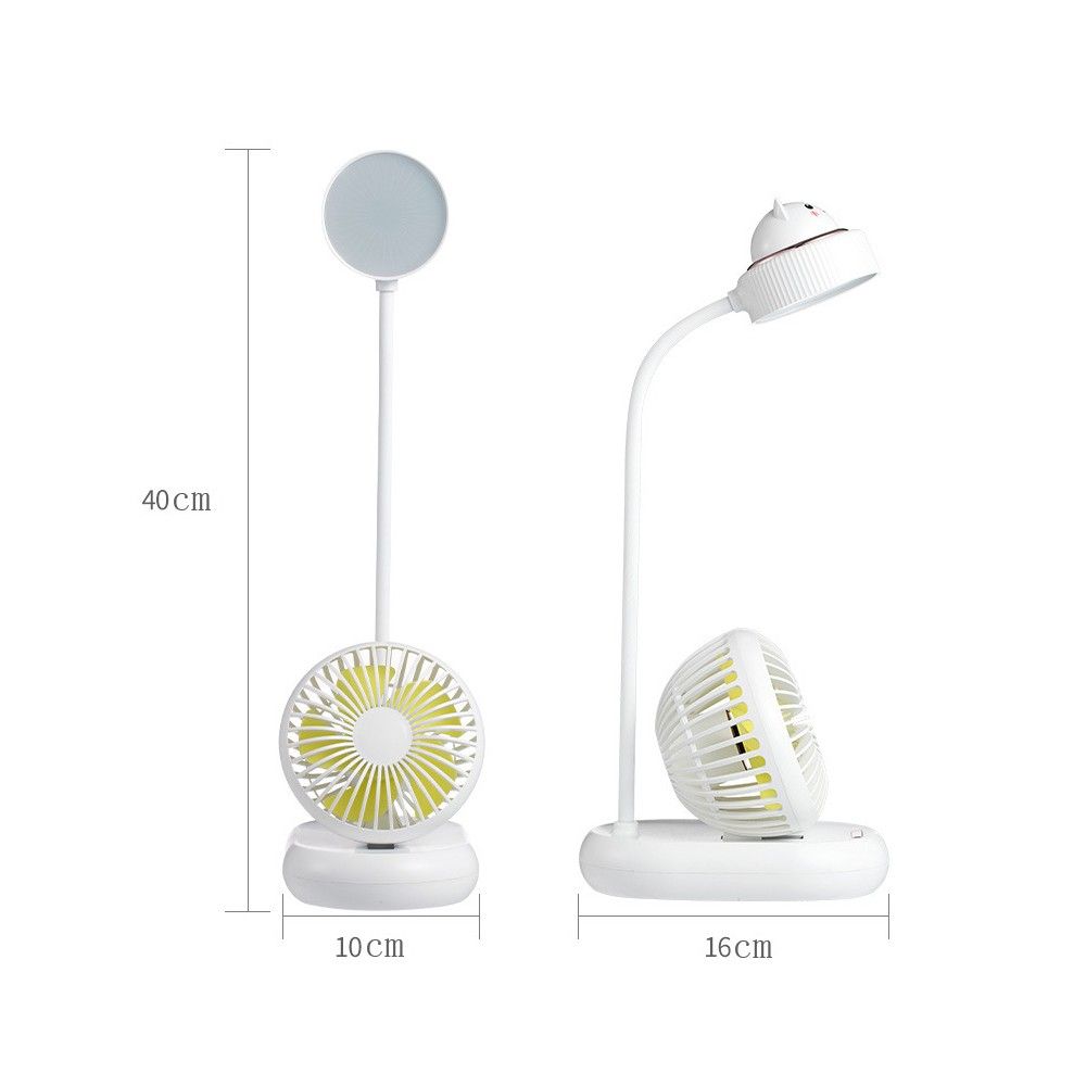 Multifunctional Desk Lamp Fan Adjustable Eye Care LED Table
