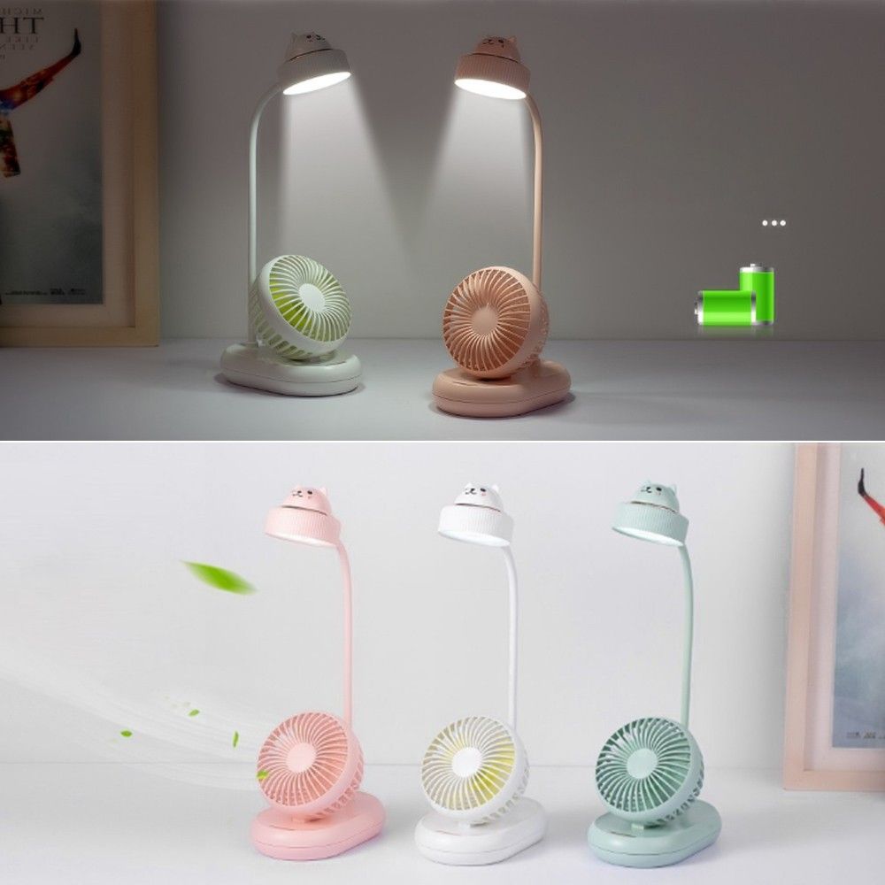 Multifunctional Desk Lamp Fan Adjustable Eye Care LED Table