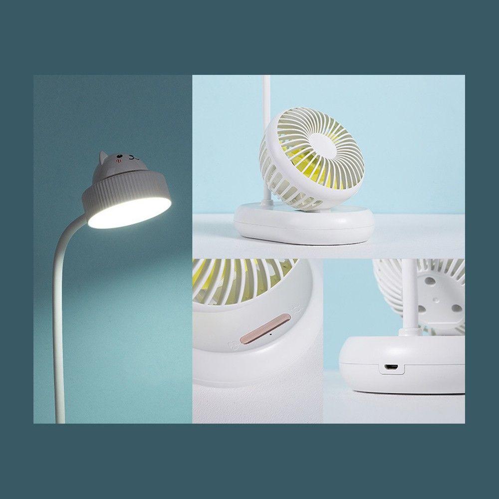 Multifunctional Desk Lamp Fan Adjustable Eye Care LED Table