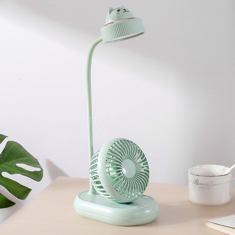 Multifunctional Desk Lamp Fan Adjustable Eye Care LED Table
