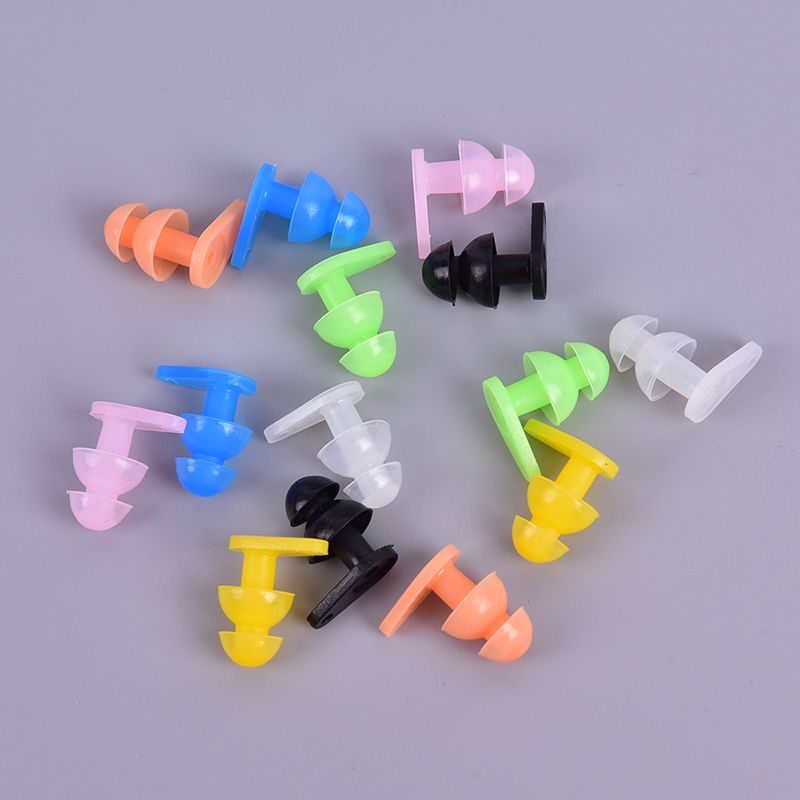 Pairs Soft Anti-Noise Ear Plug Waterproof Swimming Silicone