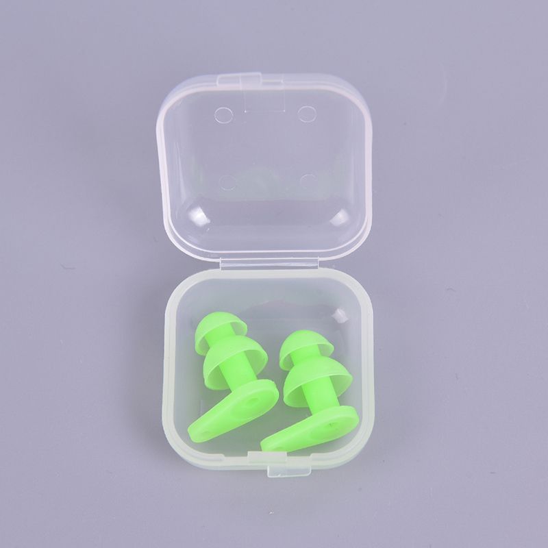 Pairs Soft Anti-Noise Ear Plug Waterproof Swimming Silicone