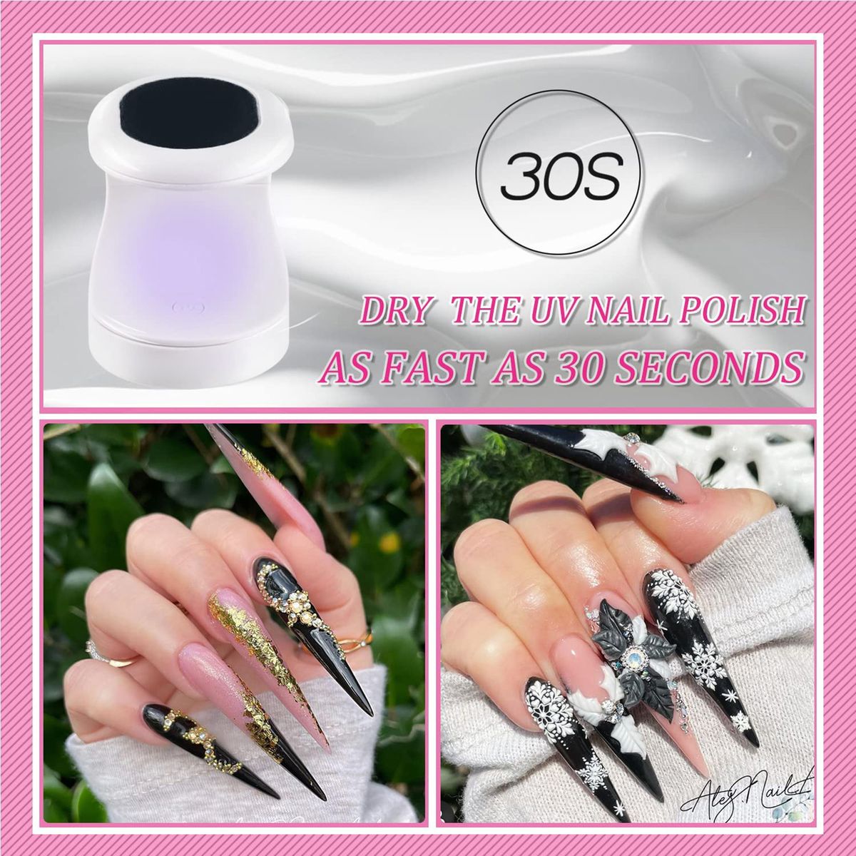 Mini UV Light Nail Dryer UV  Lamp LED UV Polish  Dryer Nail
