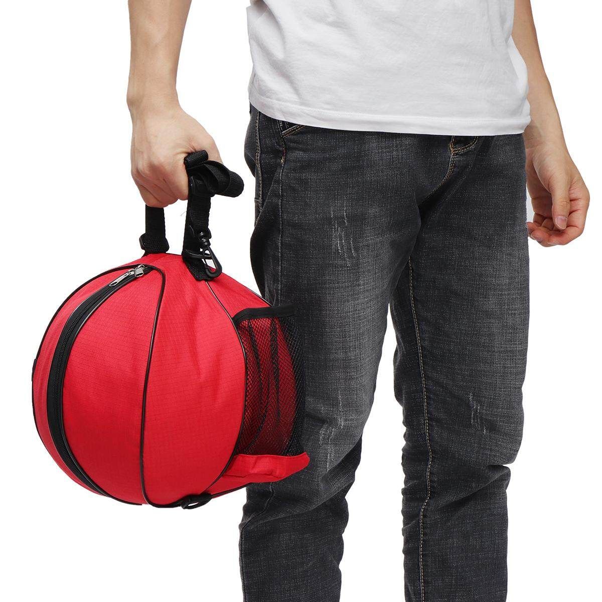 Portable Basketball Backpack Water Bottle Ball Pack Soccer Sports Bags Kids Football Kits Waterproof Volleyball Basketball Bag Gules