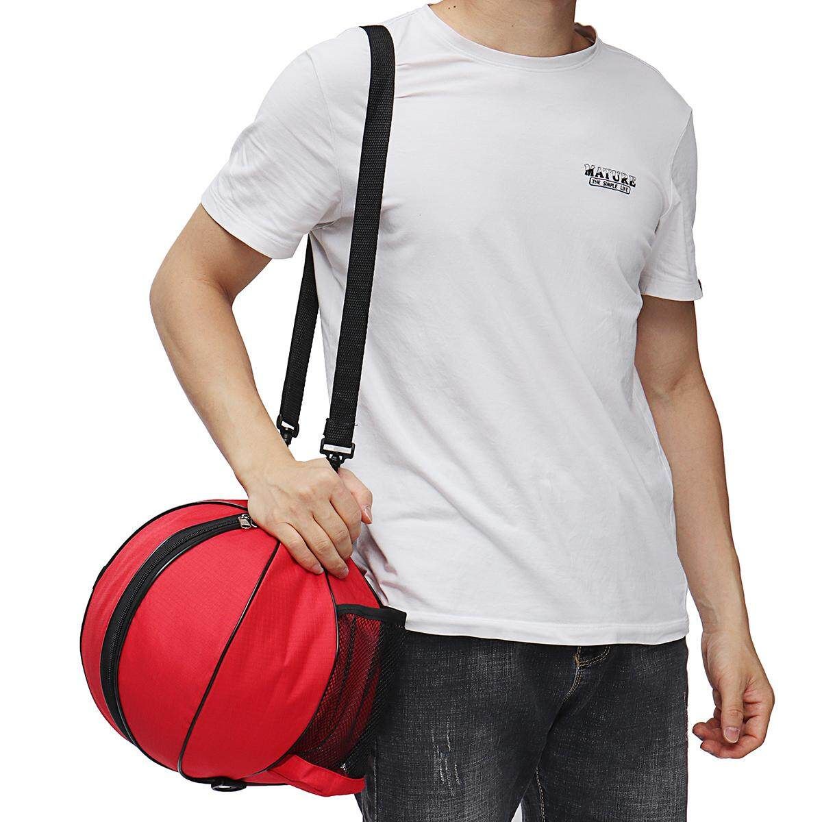 Portable Basketball Backpack Water Bottle Ball Pack Soccer Sports Bags Kids Football Kits Waterproof Volleyball Basketball Bag Gules