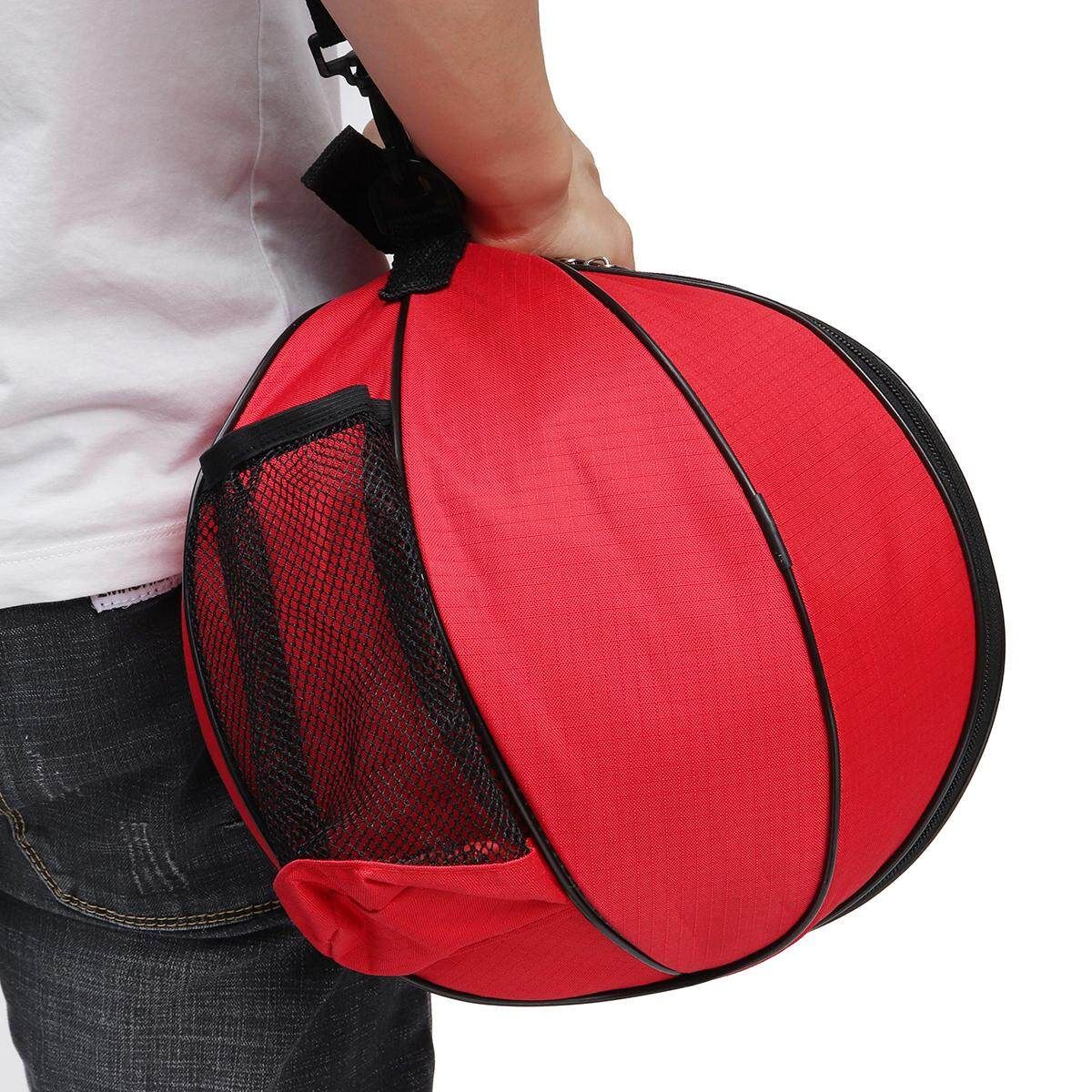 Portable Basketball Backpack Water Bottle Ball Pack Soccer Sports Bags Kids Football Kits Waterproof Volleyball Basketball Bag Gules