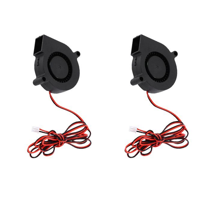 2Pcs 24V 50mm Ball Bearing Cooling Cooler Blower Radial Fan For 3D