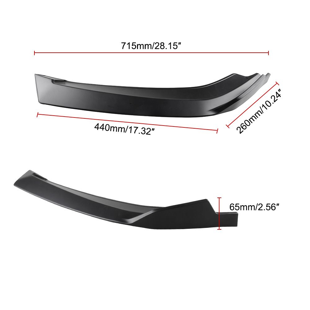Front Bumper Lip Car Splitter Diffuser Lip Body Kit Spoiler