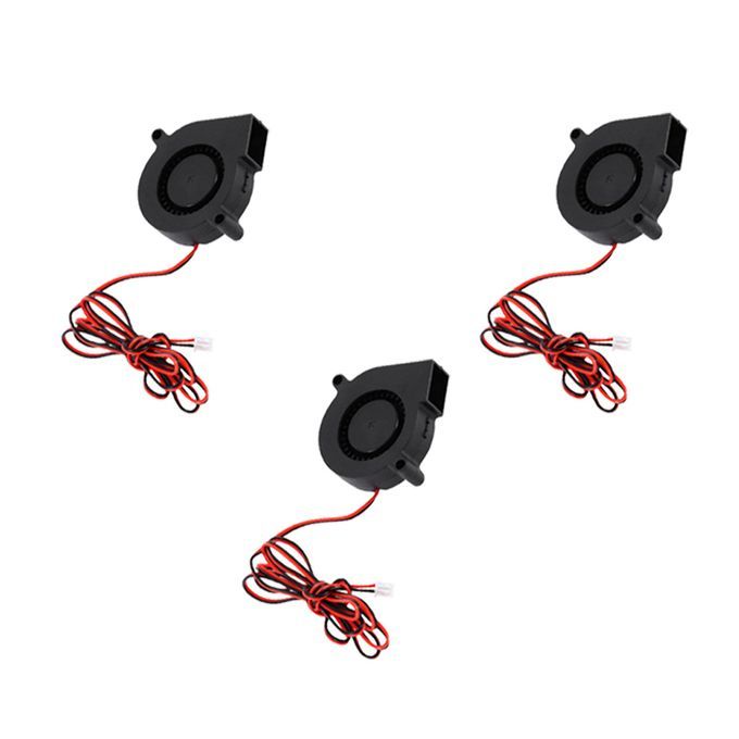 3Pcs 24V 50mm 5015 Bearing Cooling Cooler Blower Radial Fan For 3D