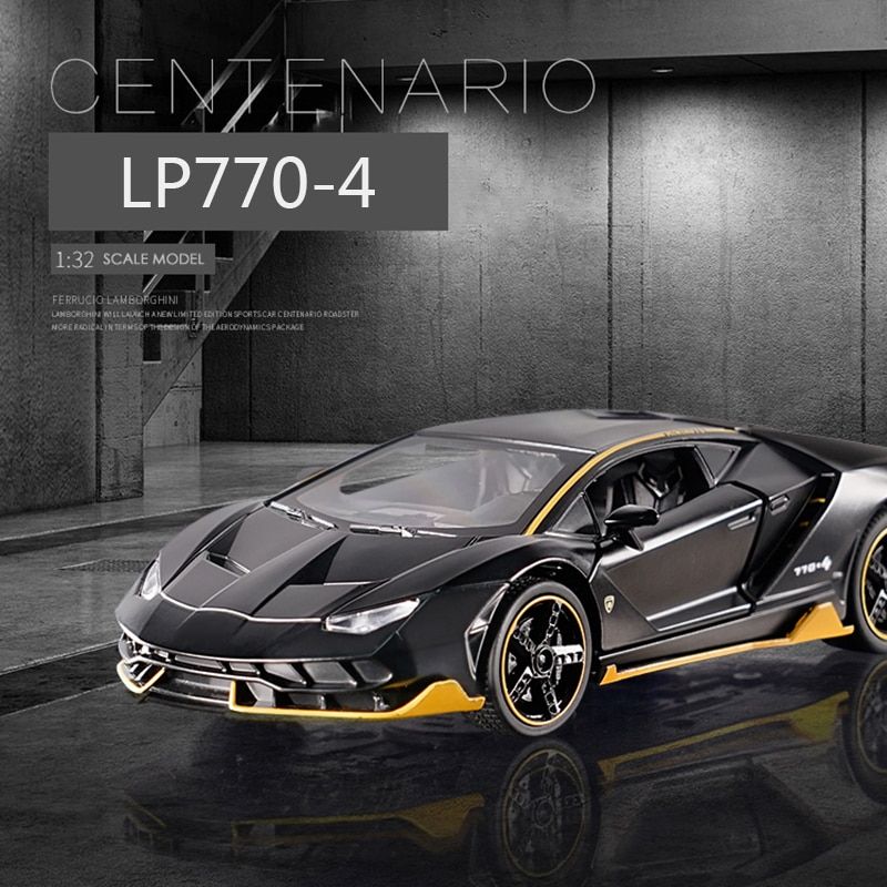 Hot LP770 1:32 Car Alloy Sports Car Model Diecast Sound