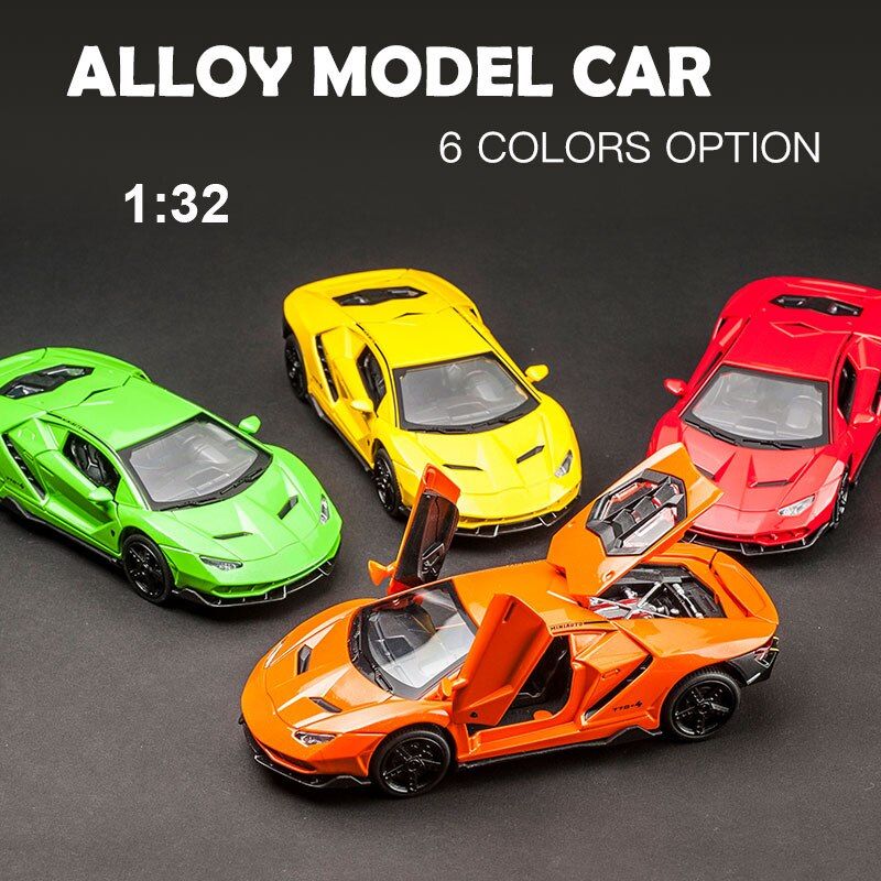 Hot LP770 1:32 Car Alloy Sports Car Model Diecast Sound