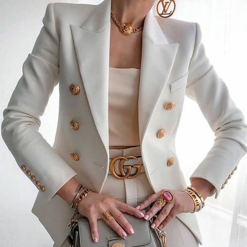 Jackets Women's Coats Casual Suits Buttons High-end Coats Blazers Ladies Suits