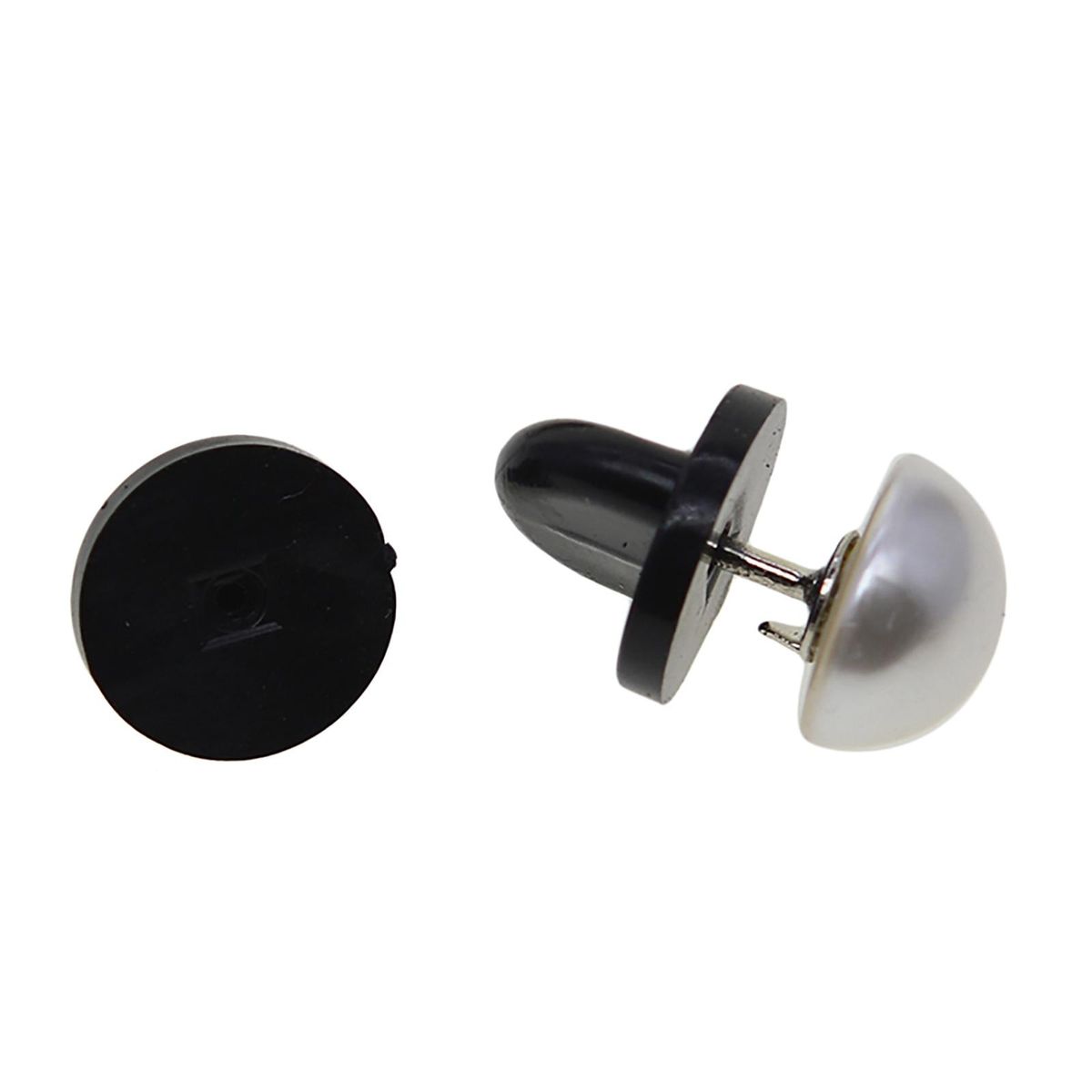 200x Silicone Pin Backs Lapel Pins Backings Butterfly Clutch Pin Black