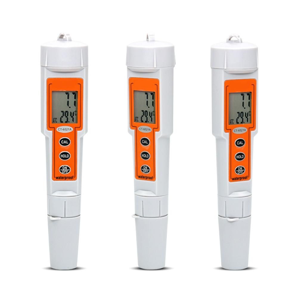LCD Digital Water PH Tester Temperature Meter with ATC Portable Water Quality Monitor Acidity Alkalinity Analyzer for Drinking Water Pool Industrial Wastewater Acid Rain Lab