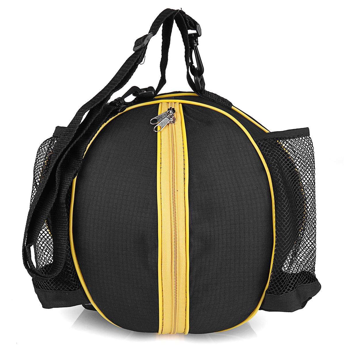 Portable Basketball Backpack Water Bottle Ball Pack Soccer Sports Bags Kids Football Kits Waterproof Volleyball Basketball Bag Yellow